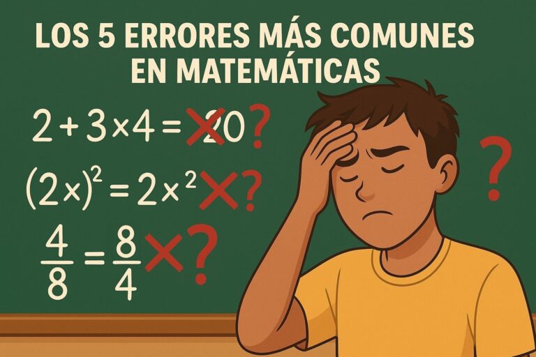 Los 5 Errores Mas Comunes en Matematicas